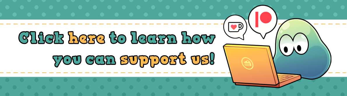 Click here to learn how to support us!